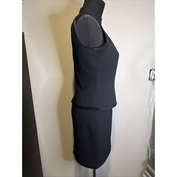 Yves Cossette Depeche Mode Black Sleeveless Dress Size 6 Classic - Picture 7 of 11